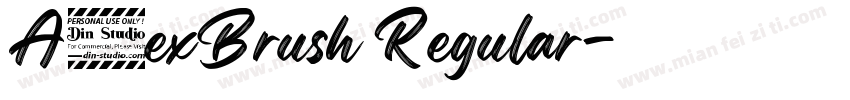 A1exBrush Regular字体转换